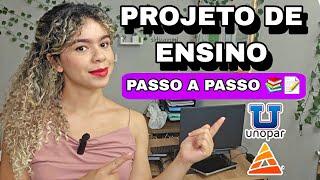 PROJETO DE ENSINO  📚 unopar projetodeensino pedagogia anhanguera tccpedagogia licenciaturas [upl. by Jeanie]