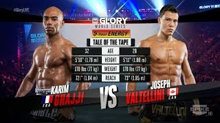 Glory 11 Chicago  Joseph Valtellini vs Karim Ghajji [upl. by Rachaba]