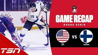 USA vs Finland  2023 World Juniors Highlights [upl. by Nayt675]