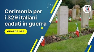 Inghilterra cerimonia per 329 italiani caduti in guerra [upl. by Erasmo]