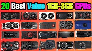 Top 20 Best Value 1GB8GB Graphics Cards In 2024  GPUs FPS Benchmarking Test [upl. by Earle]