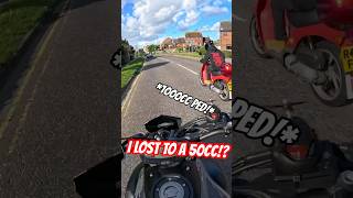 MT07 VS 50CC MOPED motorcycle motovlog mt07 motorbike bikelife motorcyclelife twowheeler [upl. by Kirsteni]