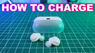 Sony True Wireless WFC500 How to Charge Never Miss a Beat [upl. by Matuag]