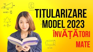 Titularizare învățători MATE model 2023 [upl. by Alyal]