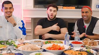 Adin Ross Fousey amp Sneako MUKBANG [upl. by Atig369]