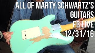 Marty Schwartz Shows His Guitar Collection  Facebook Live ReBroadcast [upl. by Thora]