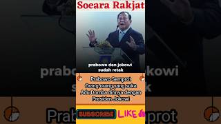 Prabowo Semprot Orangorang yang Suka Adu Domba dirinya dengan Presiden Jokowi short prabowo [upl. by Alemak793]