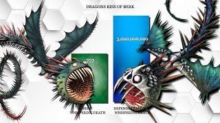 Berk Whispering Death vs Wild Whispering Death Dragons  httyd  Dragons Rise of Berk [upl. by Shamma]