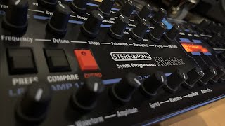 Oberheim Matrix1000  My first patch using the Stereoping Synth Programmer  Recording 1 [upl. by Noseaj]