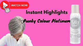 Punky Colour Temp Hair Color  Platinum  Tone on Tone Silver Gray Highlights punky haircolor [upl. by Felicia701]