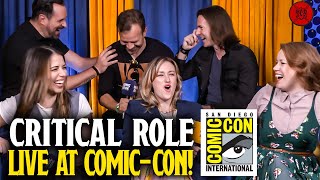 Critical Role Cast Talks Vox Machina Season 3 Lauras Dice amp Chetneys Death Wish LIVE at ComicCon [upl. by Fermin656]