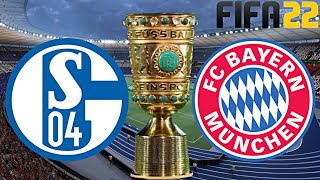 FIFA 22  FC BAYERN MÜNCHEN vs FC SCHALKE 04  DFB POKAL FINALE ◄FCB 57► [upl. by Nade722]