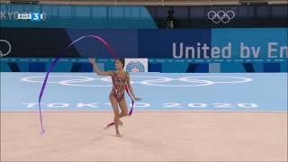 Milena Baldassarri  Ribbon Qualifications  Tokyo 2020 Olympic Games HD [upl. by Enilav394]