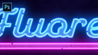 MindBlowing Neon Sign Text Effect in Photoshop – EASY amp FAST Tutorial [upl. by Noramac]