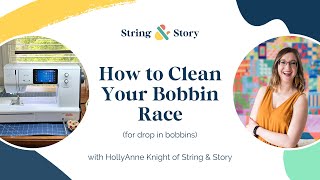 How to Clean Your Bobbin Race on a drop in bobbin [upl. by Peck]