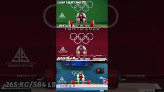 Lasha Talakhadze Three times Olympic Champion olympics weightlifting fitness [upl. by Nerreg]