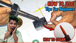 How To Use Soldering Iron  Clean Soldering Iron Bit  By Dhruw tech [upl. by Teagan]