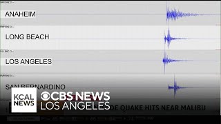 47magnitude earthquake with epicenter near Malibu rattles Los Angeles area [upl. by Oirramed]