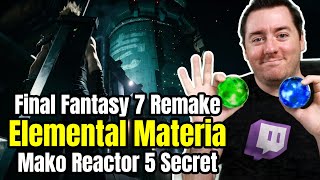 Where to find Elemental Materia Mako Reactor 5 in Final Fantasy VII Remake [upl. by Farra]