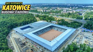 Budowa Stadionu GKS Katowice  Lipiec 2024 [upl. by Elahcar65]