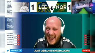 Leeds Fan Gos Crazy After Joe Gelhardt Last Minute Goal Vs Norwich [upl. by Kirschner]