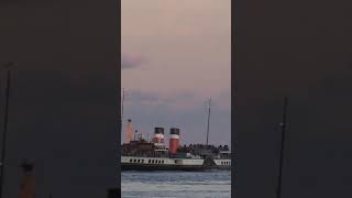 quotWaverleyquot arriving in Portsmouth short paddlesteamer steamship steam ship portsmouth shorts [upl. by Delmer]