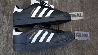 Fake vs Real Adidas Superstar Sneakers [upl. by Drhcir344]