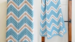 Crochet Squared Off Blanket [upl. by Lewendal]