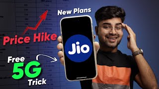 Jio Recharge Price Increase News 2024  New Recharge Plans 😍 Secret Trick for FREE 5G  Price Hike [upl. by Rooke]