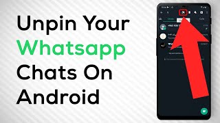 How To Unpin A Chat On Whatsapp On Android [upl. by Annoled]