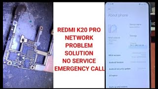 Redmi k20 pro no service problemEmergency call problem [upl. by Htor]