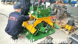 Exported Hydraulic Impact Vibro Plate Compactor for Digger [upl. by Dulcie]