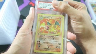 HOLY GRAIL 1ST EDITION SHADOWLESS CHARIZARD  PSA GRADED POKEMON CARD RETURNS 14 [upl. by Flight]