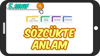 Sözcükte Anlam  Gerçek Mecaz Terim Çok Anlamlılık 📙 5Sınıf Türkçe 2023 [upl. by Nanoc]