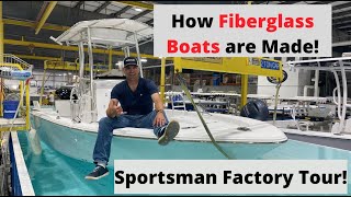 How Fiberglass Boats Are Made I Toured Sportsman Boats Factory and was BLOWN Away [upl. by Wymore]