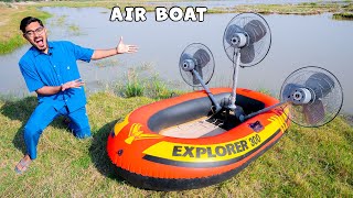 We Made Air Powered Boat🔥 हमने बना दी हवा से चलने वाली नाव  100 Working [upl. by Raimund587]