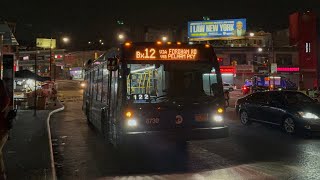 MTA MaBSTOA 201819 Nova Bus LFS 8730 on the Bx12 to Bay Plaza at Fordham Rd3rd Ave [upl. by Aikmat]