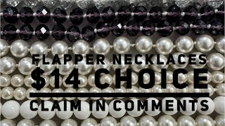 Flapper Czech Crystal amp Glass pearls 14 Choice Claim in the Comments [upl. by Goines397]