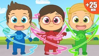 PJ Masks  Song Compilation with Catboy Owlette and Gekko  Learning through Singing and Dancing [upl. by Ainalem701]