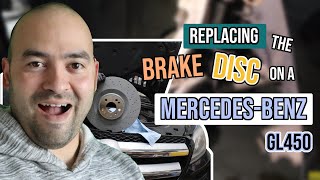 How to replace the brake discs on Mercedes GL 450 The Easiest Way [upl. by Namilus800]