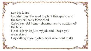 John Mellencamp  Rain on the Scarecrow Lyrics [upl. by Raven]