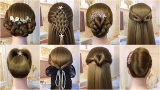 Ponytail hair tutorials  braided voluminous and more [upl. by Ajnek]