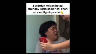 Ogli safardan kelibdi 🥺😍👏trend top shorts tiktok video qizilmarvarid [upl. by Johannah]