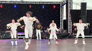 outside Capering Crew dance at the Morris party at the Shrewsbury Folk Festival August 2024 [upl. by Disini]