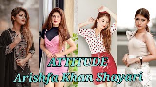 Arishfa Khan Shayari  Arishfa Khan Shayari Attitude  Arishfa Khan Shayari 2021  Reel Ki Duniya [upl. by Aniat]