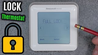 LOCK Honeywell Home T6 Pro  LOCKING Device from Users  ZWave WiFi SMART Thermostat [upl. by Ahsiliw558]