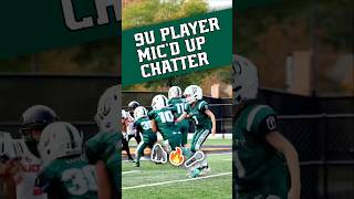 🗣️ We mic’d up my friend Bentley 9U Football player 🔥 micdup youth sports youthfootball [upl. by Leighton]