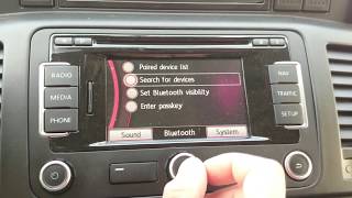 VW T5 RNS 315 bluetooth pairing [upl. by Valsimot794]