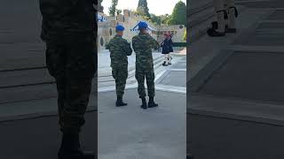 Evzones Greek Presidential Guard  Τomb of Unknown Soldier  Monument in Athens [upl. by Carmine571]