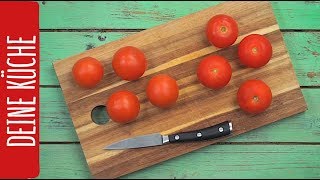 Tomaten schälen HowTo  REWE Deine Küche [upl. by Nwahser]